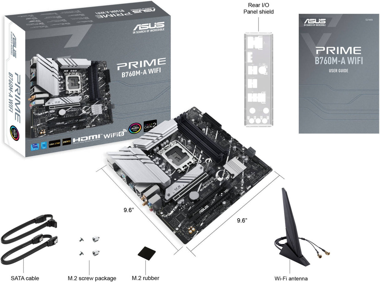 ASUS PRIME B760M-A WIFI LGA1700 mATX Motherboard
