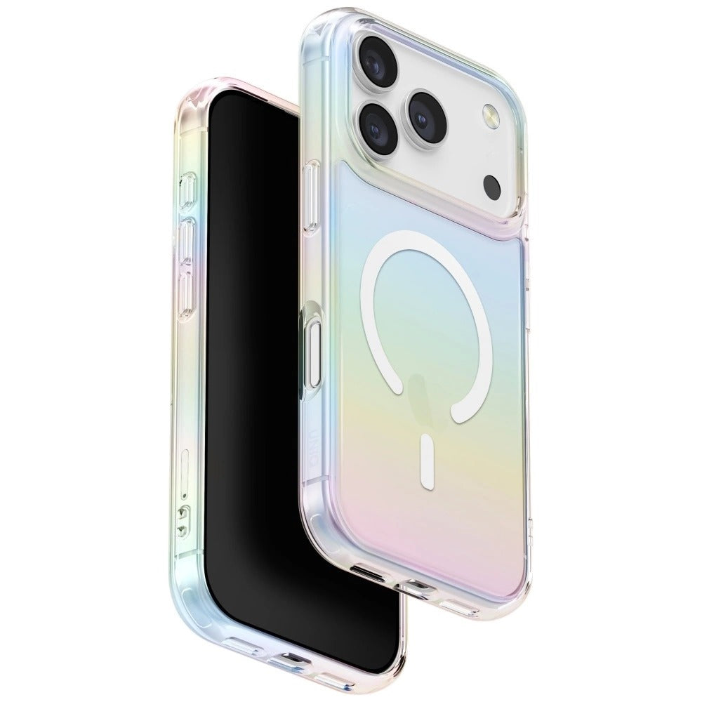 Uniq Hybrid Iridescia MagClick Case for iPhone 17 Pro - Holo Quartz