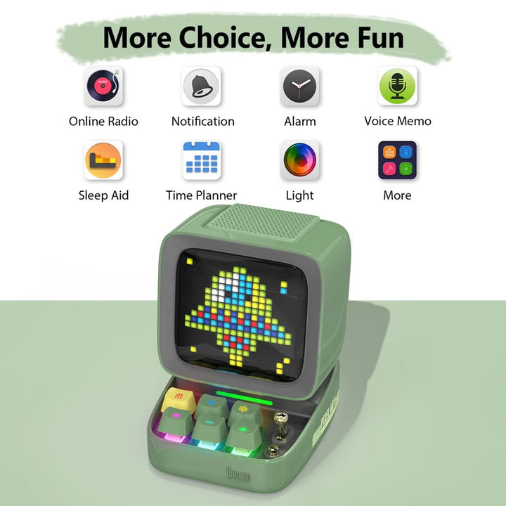 Divoom Ditoo-Mic Retro Pixel Art Portable Bluetooth Speaker With Microphone Karaoke Function