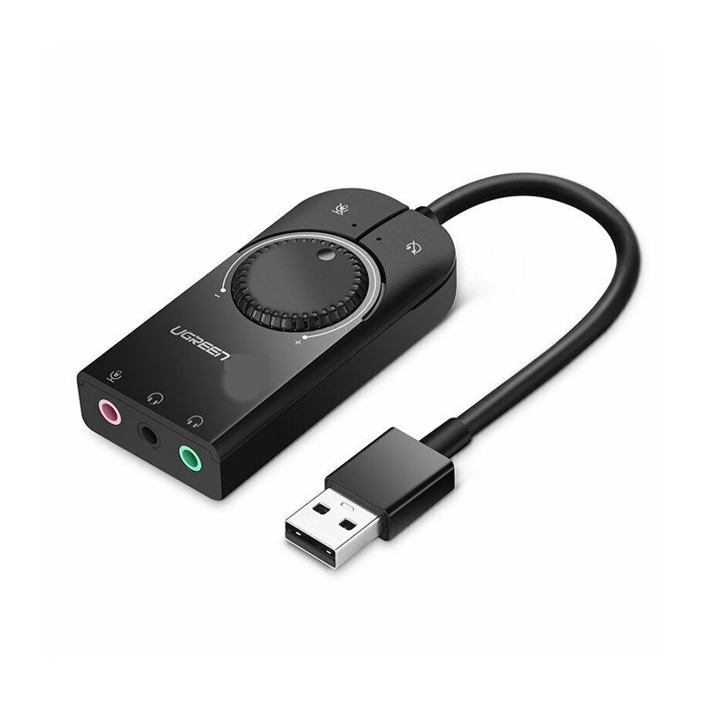 UGREEN USB External Stereo Sound Adapter 15cm - Black