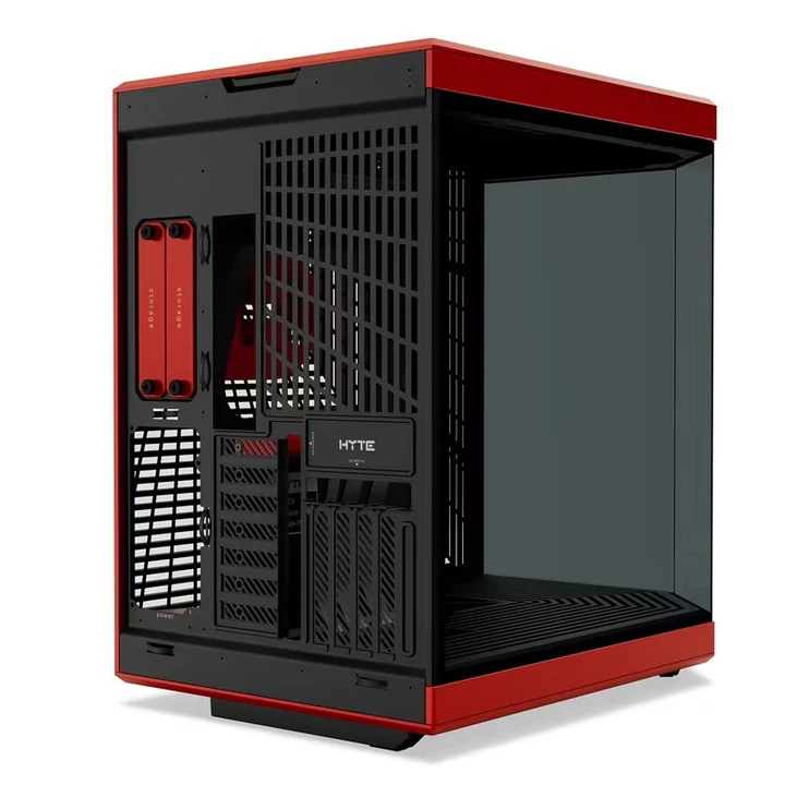 HYTE Y70 E-ATX Mid Tower Gaming Case - Black Cherry