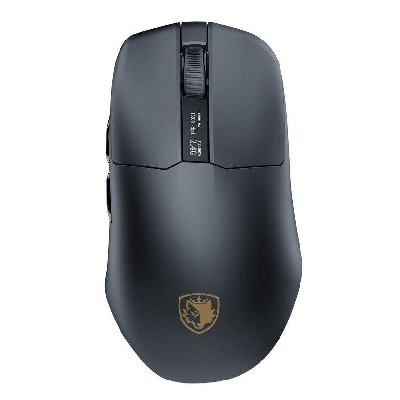 Sades Striker S2B 26,000 DPI Wireless Gaming Mouse with RGB Magnetic Charger and Oled Panel - Black