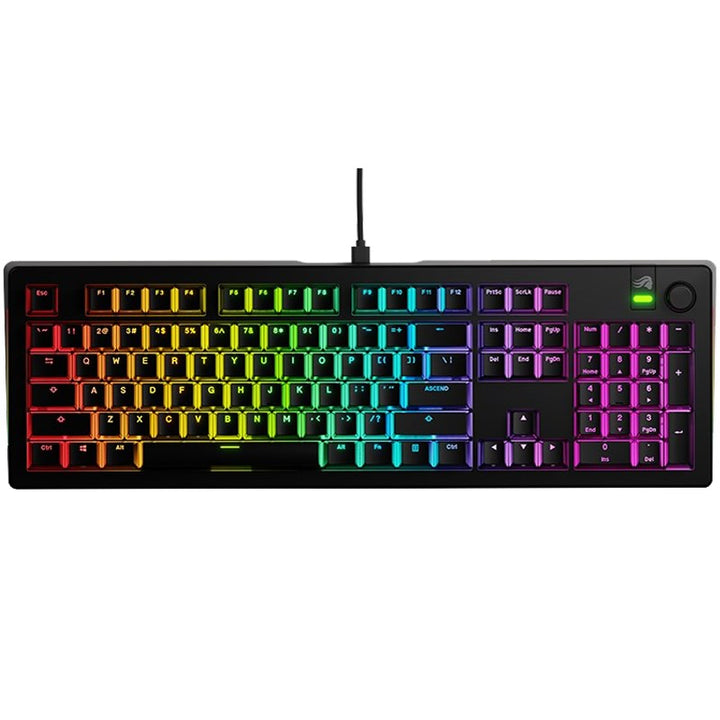 Glorious GMMK 3 100% Prebuilt wired Mechanical Gaming Keyboard US Layout - Black