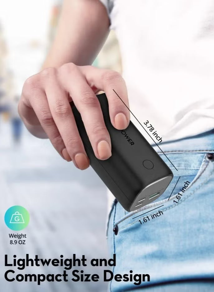 RAVPower RP-PB208 mini 14000mAh PD30W 3-Port Portable Power Bank Black Global Version - RP-PB208mini