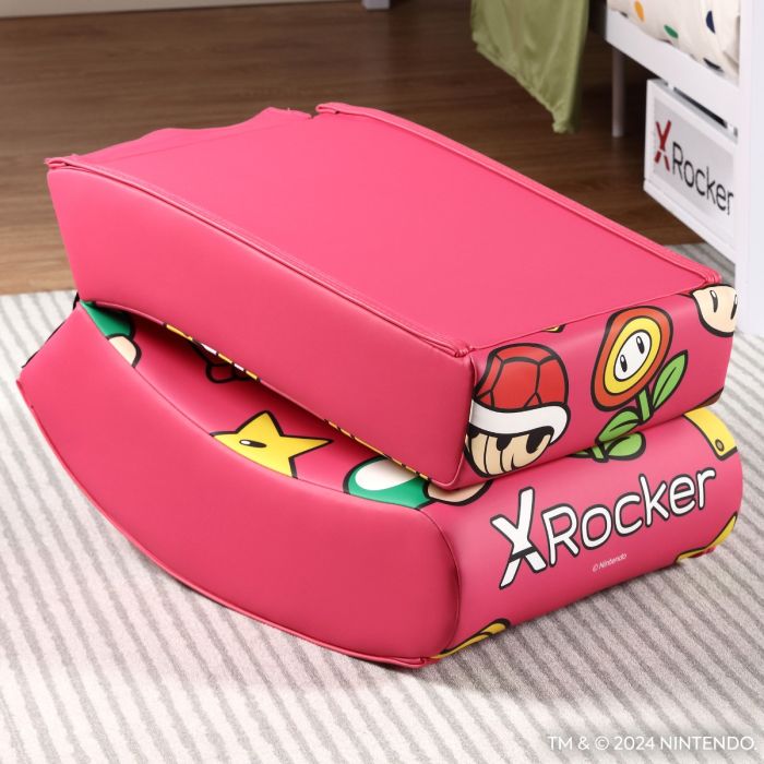 X Rocker Nintendo Video Rockers Princess Peach Power up Gaming Chair