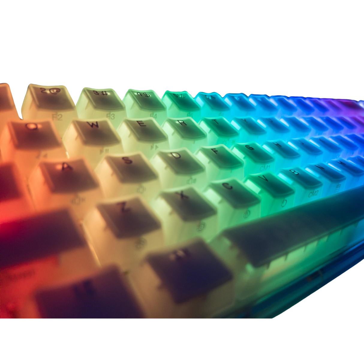 DUCKY ONE 3 SF HOT SWAP Blue Switch Cherry RGB Wired Mechanical Gaming Keyboard Arabic - Aura White
