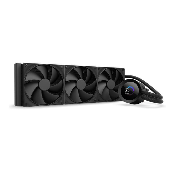 Nzxt Kraken Plus 360mm V2 Display and Radiator Fans AIO liquid Cooler - Black