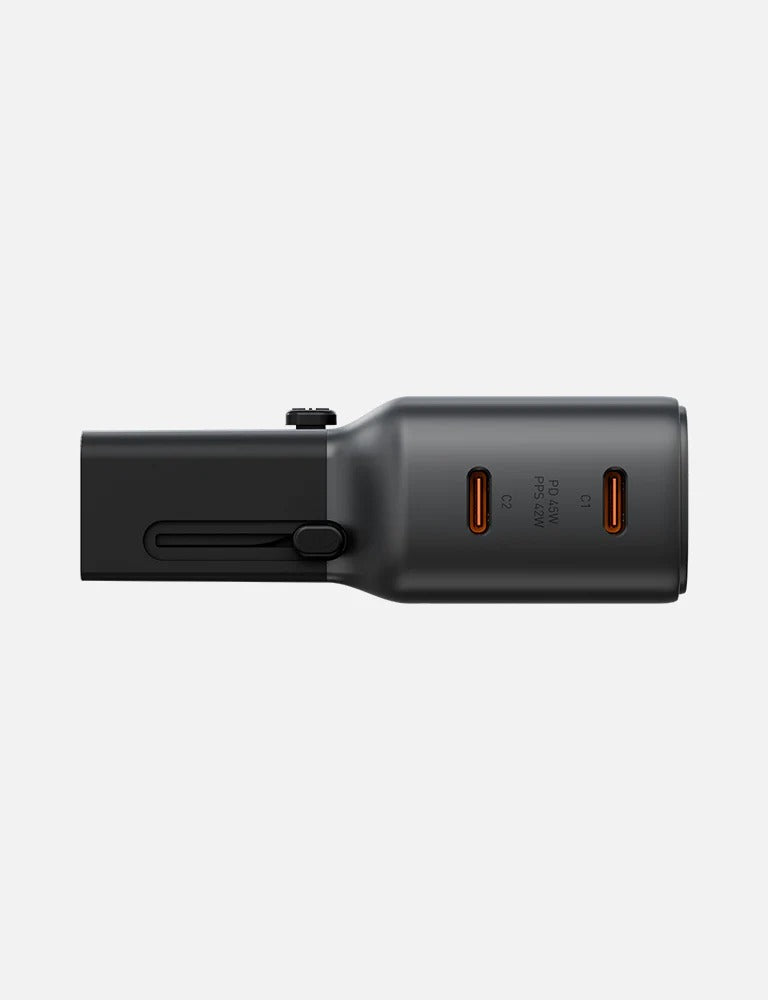 ENERGEA TRAVELGO ADAPTER 45, 2C 45W - GUNMETAL