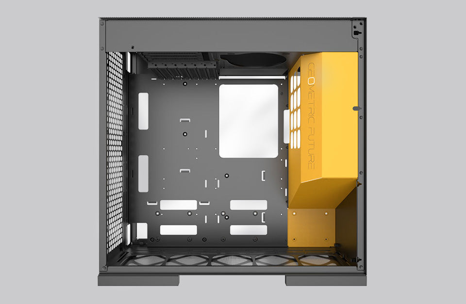 Geometric Future Model 8 Lohan Mid Tower Glass Case - Black