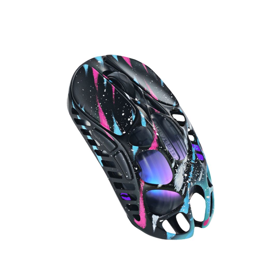 GravaStar Mercury X Pro Wireless Gaming Mouse with 8K Dongle Special Edition - Neon Graffiti