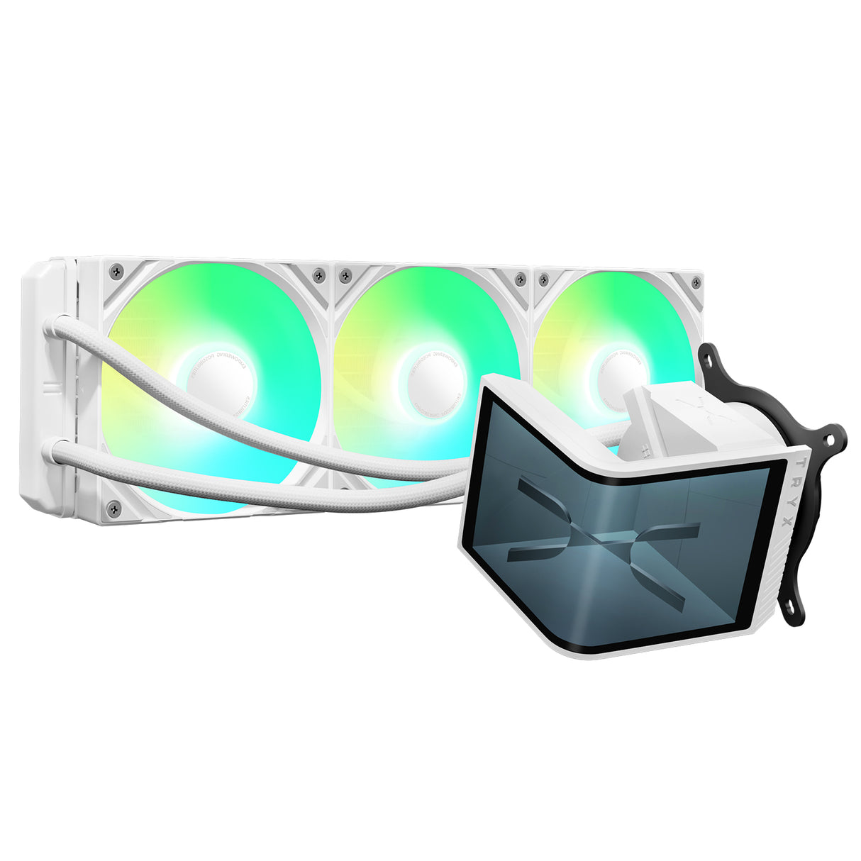 TRYX Panorama SE ARGB مبرد سائل 360مم مع شاشة AMOLED دوّارة 6.67 بوصة – أبيض