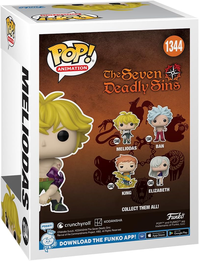 Pop! Animation: Seven Deadly Sin - Meliodas (DM) W / Chase (Exc) - 10cm