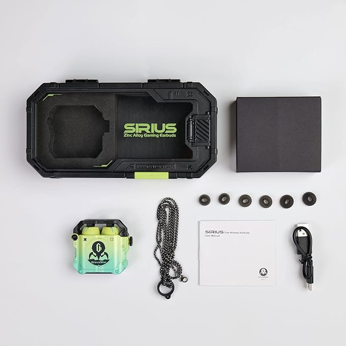 Gravastar Sirius P7 TWS Earbuds - Neon Green