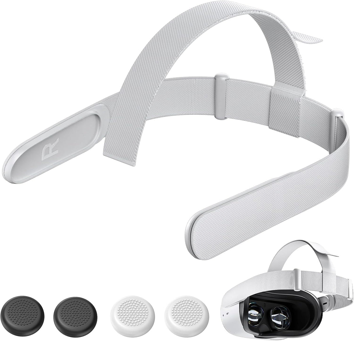 Gamax oculus quest 2 head strap White