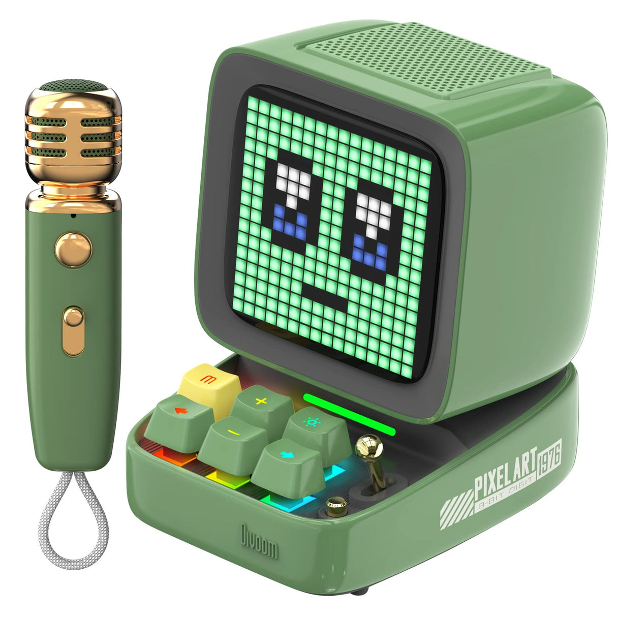 Divoom Ditoo Mic Retro Pixel Art Portible Blutooth speaker With Microphone - Green