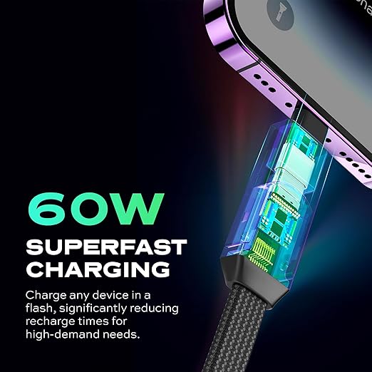 Statik HexCharge Cable 4in1 - Black