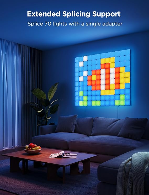 Govee Smart Mini Panel Lights Extension for H8069, 6 Pieces, Model A6069