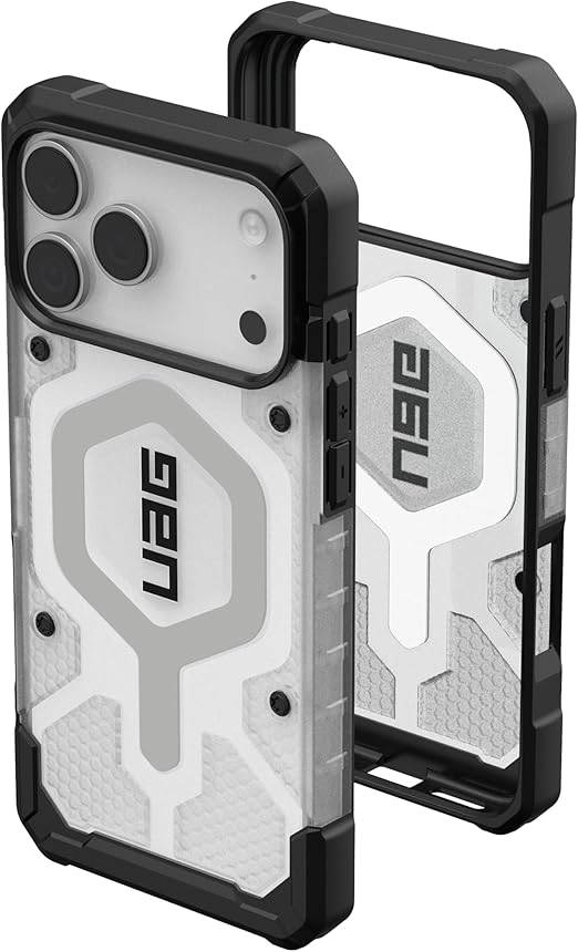 UAG iPhone 17 Pro Max Pathfinder Clear Magsafe Case - Ice/Silver
