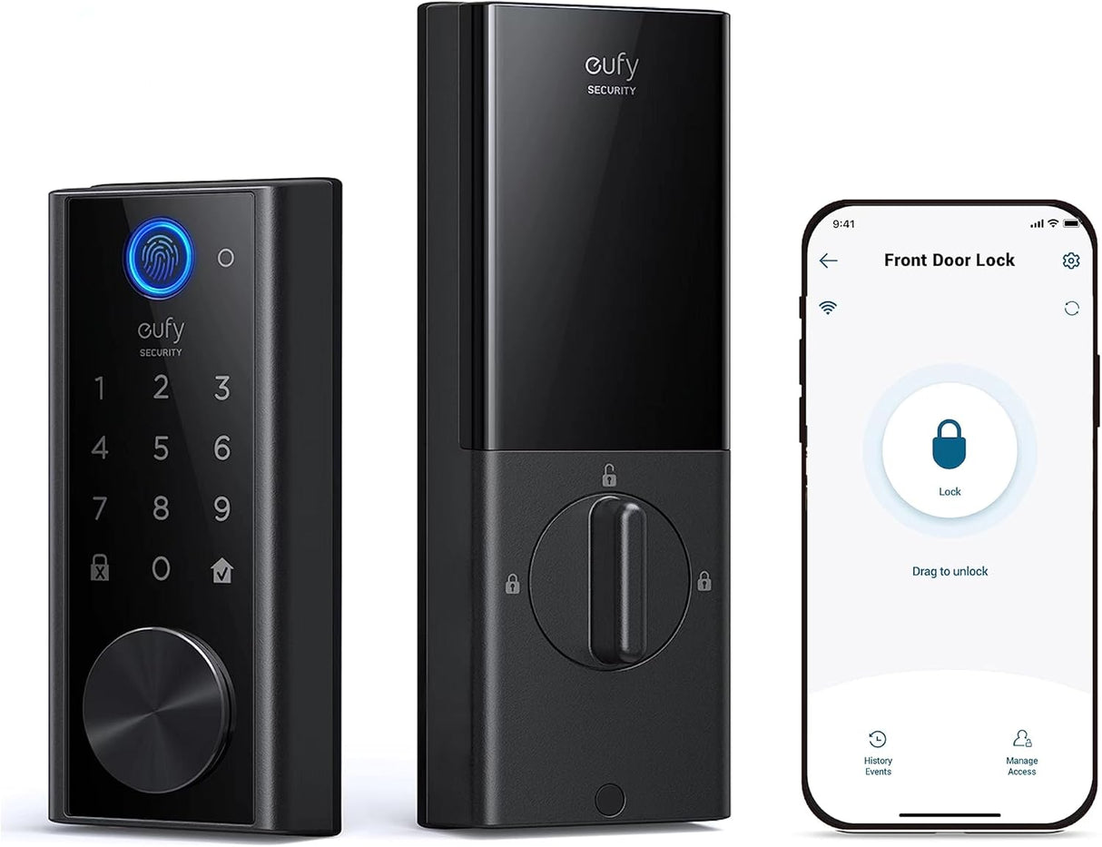 Eufy Video Smart Lock FingerPrint & Wi-Fi -Black