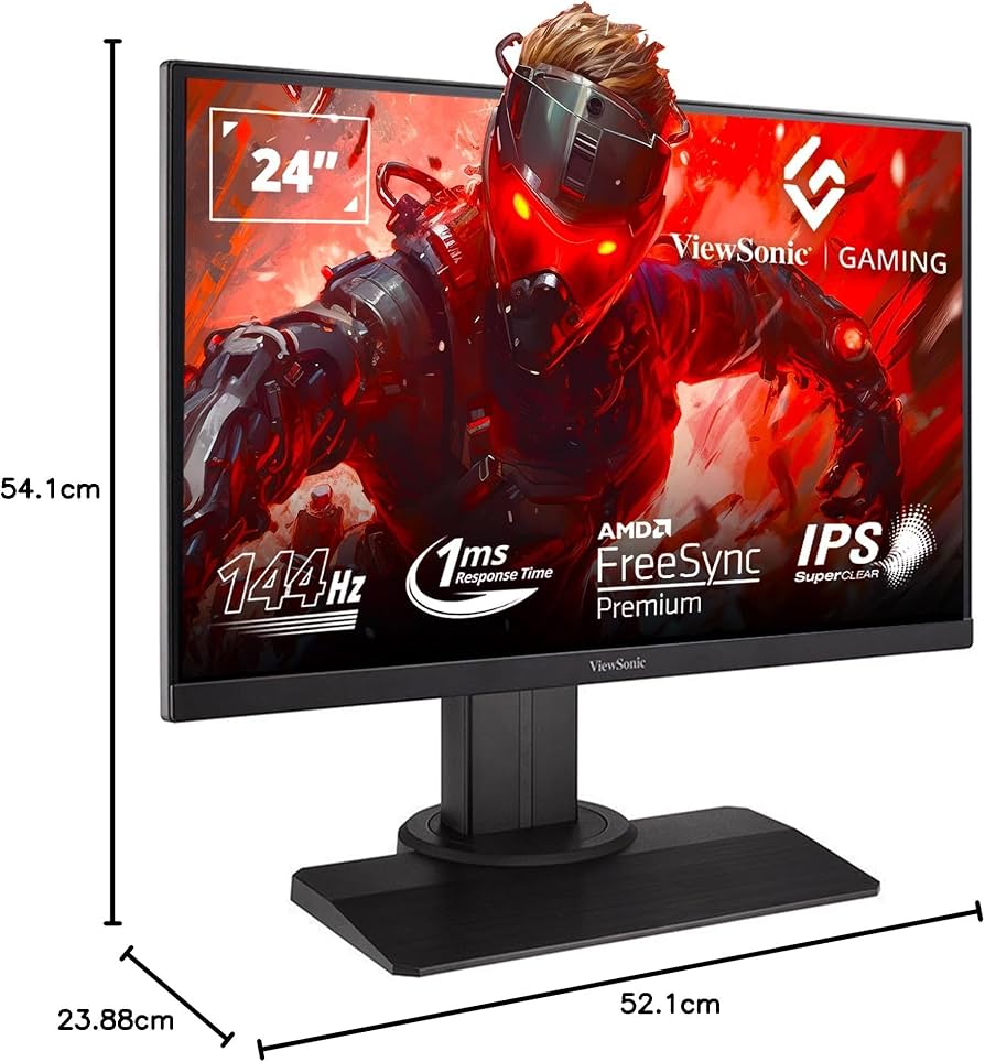 ViewSonic 24",FHD,144Hz,144Hz,1MS,Flat Gaming Monitor
