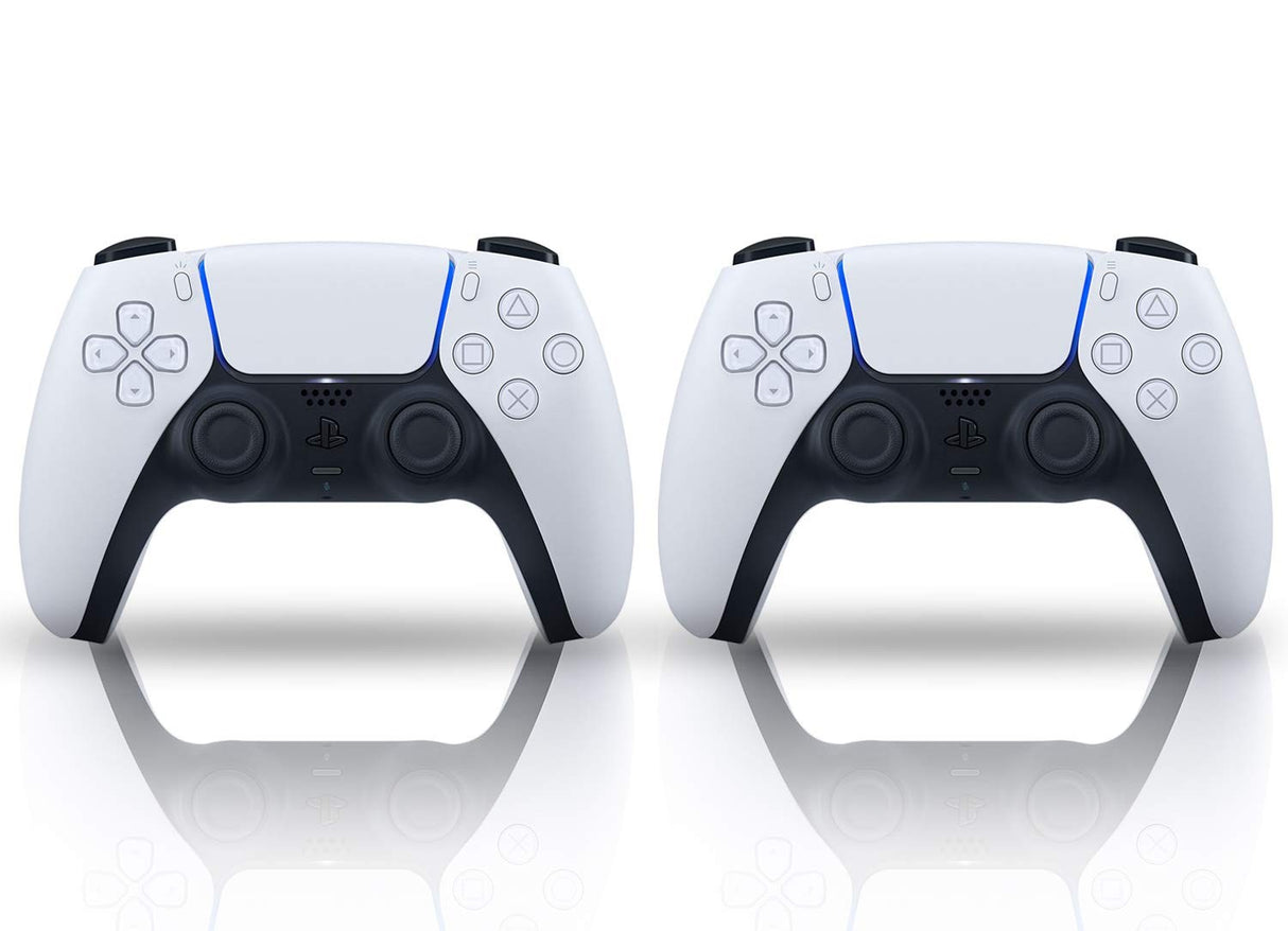 PS5 Slim Console Digital with Two Dualsense Wireless Controller Bundle