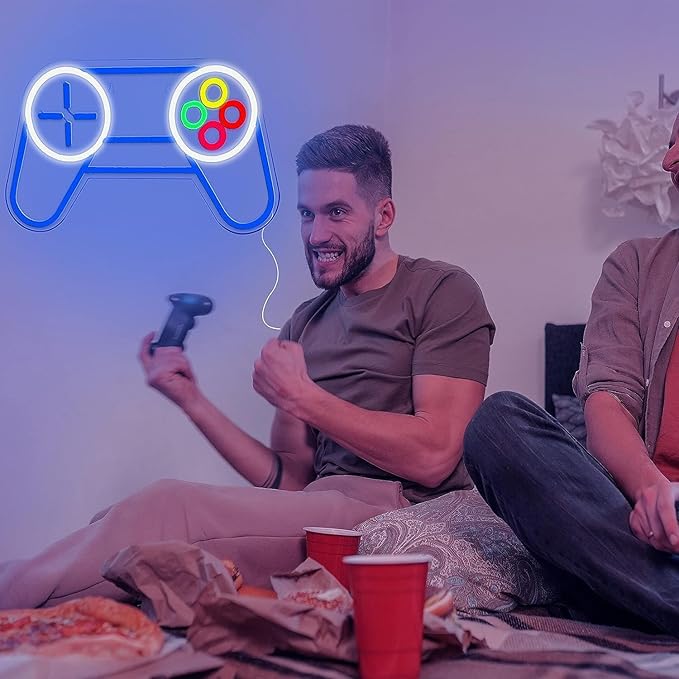 Gaming Neon Sign " Joystick Logo "