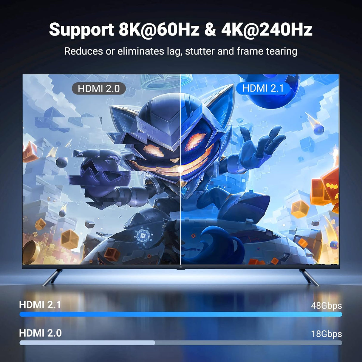 UGREEN HDMI A M/M Cable with Braided 2m 80403-HD140