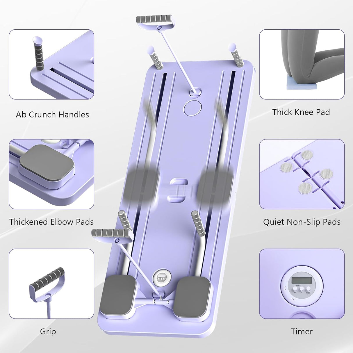 Black Bull 5 in 1 Multi-Purpose Foldable Pilates Reformer Board for Home Workout
