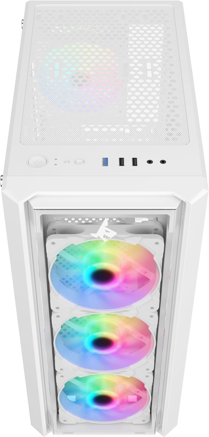 Gaming PC Intel Core I7-12700F, RTX 4060 White , 16GB RAM, Liquid CPU Cooler L240