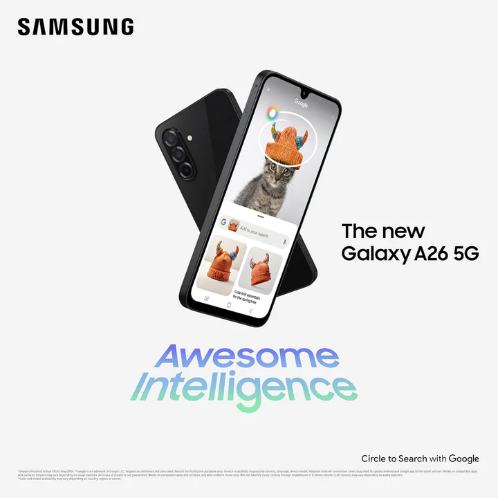 Samsung Galaxy A26 5G,6.7",256 GB, 8 GB RAM