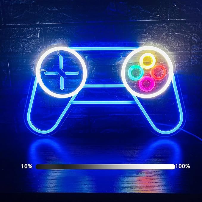 Gaming Neon Sign " Joystick Logo "