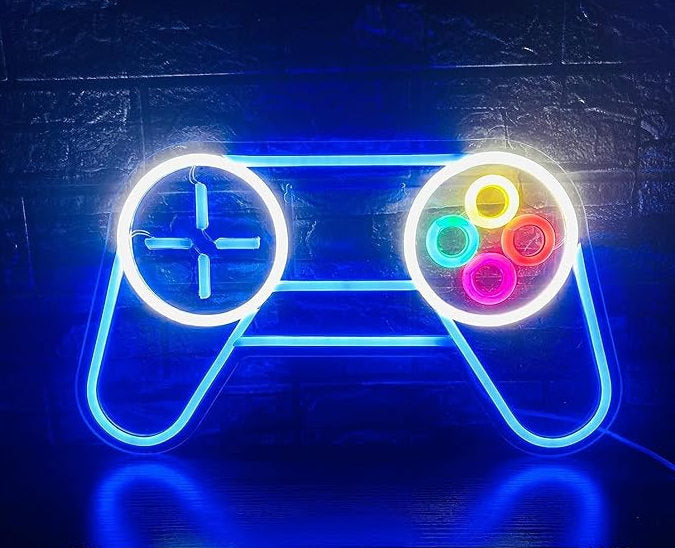 Gaming Neon Sign " Joystick Logo "