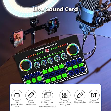 Live Sound Card Mixer (F009)