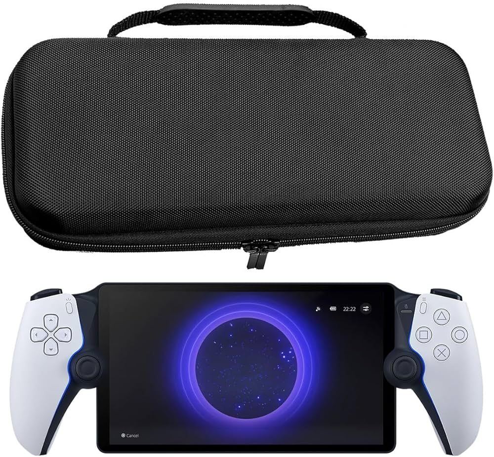Bundle PlayStation Portal Remote Player for PS5 with Storage Bag Fibric - Black