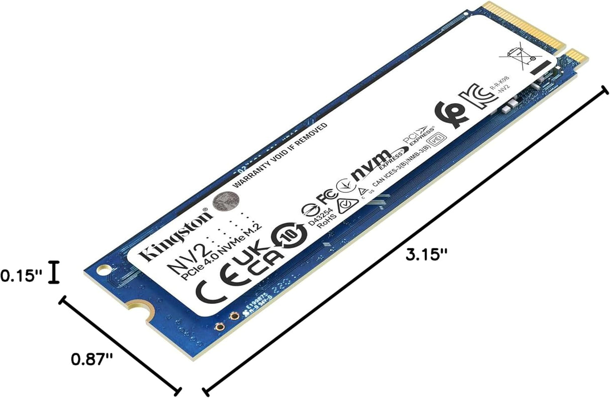 Kingston 1TB NV2 M.2 2280 PCIe 4.0 x4 NVMe SSD