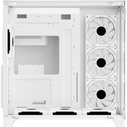 PC Case SHARX PROFIN ATX Min-Tower Gaming PC Case, With 7X 120mm Pre-Installed  ARGB Fans Model XI700W,White