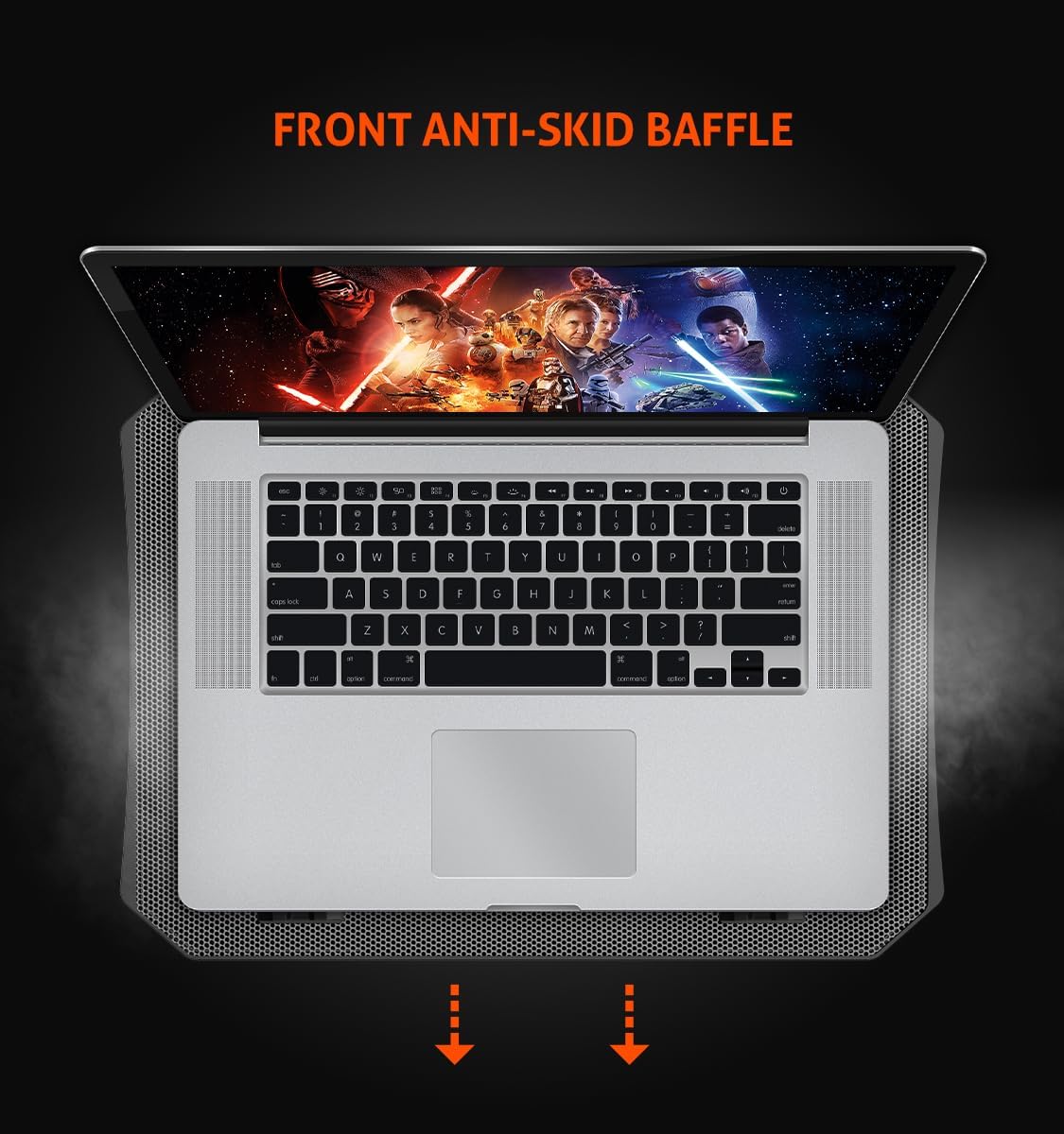 Meetion Laptop Cooler Pad MT-CP3030 Compatible from 9 to 15.6" - Black
