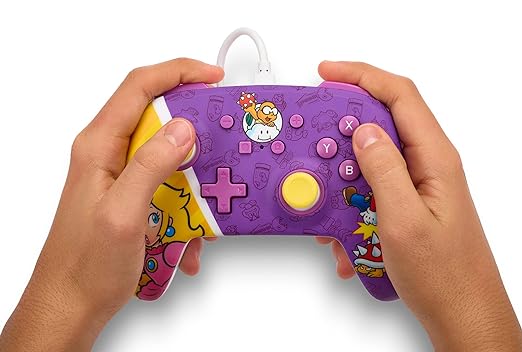 PowerA Enhanced Wired Controller for Nintendo Switch - Princess Peach Battle