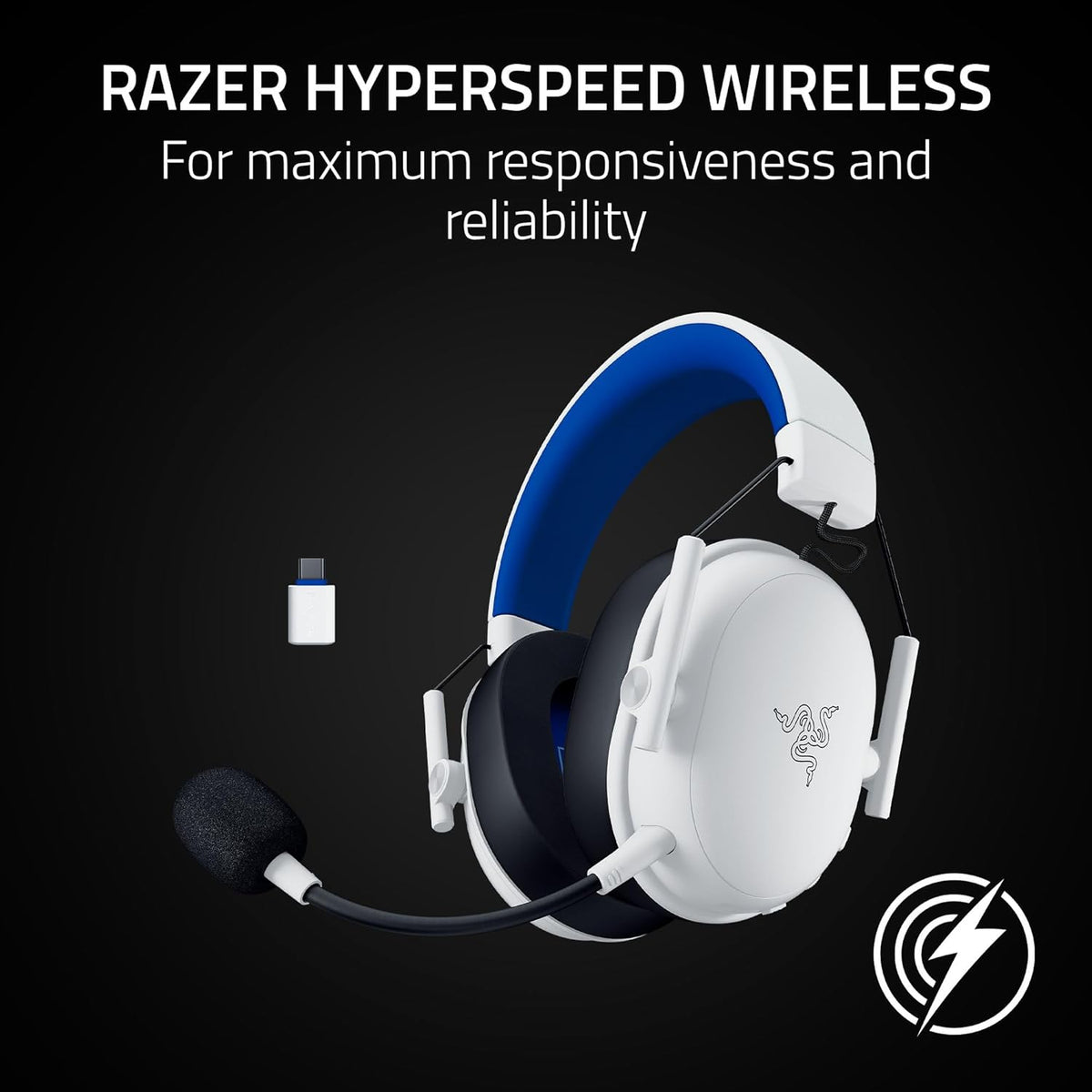 RAZER BlackShark V3 X Hyperspeed Gaming Headset for PlayStation - White RZ04-05420500-R3G1