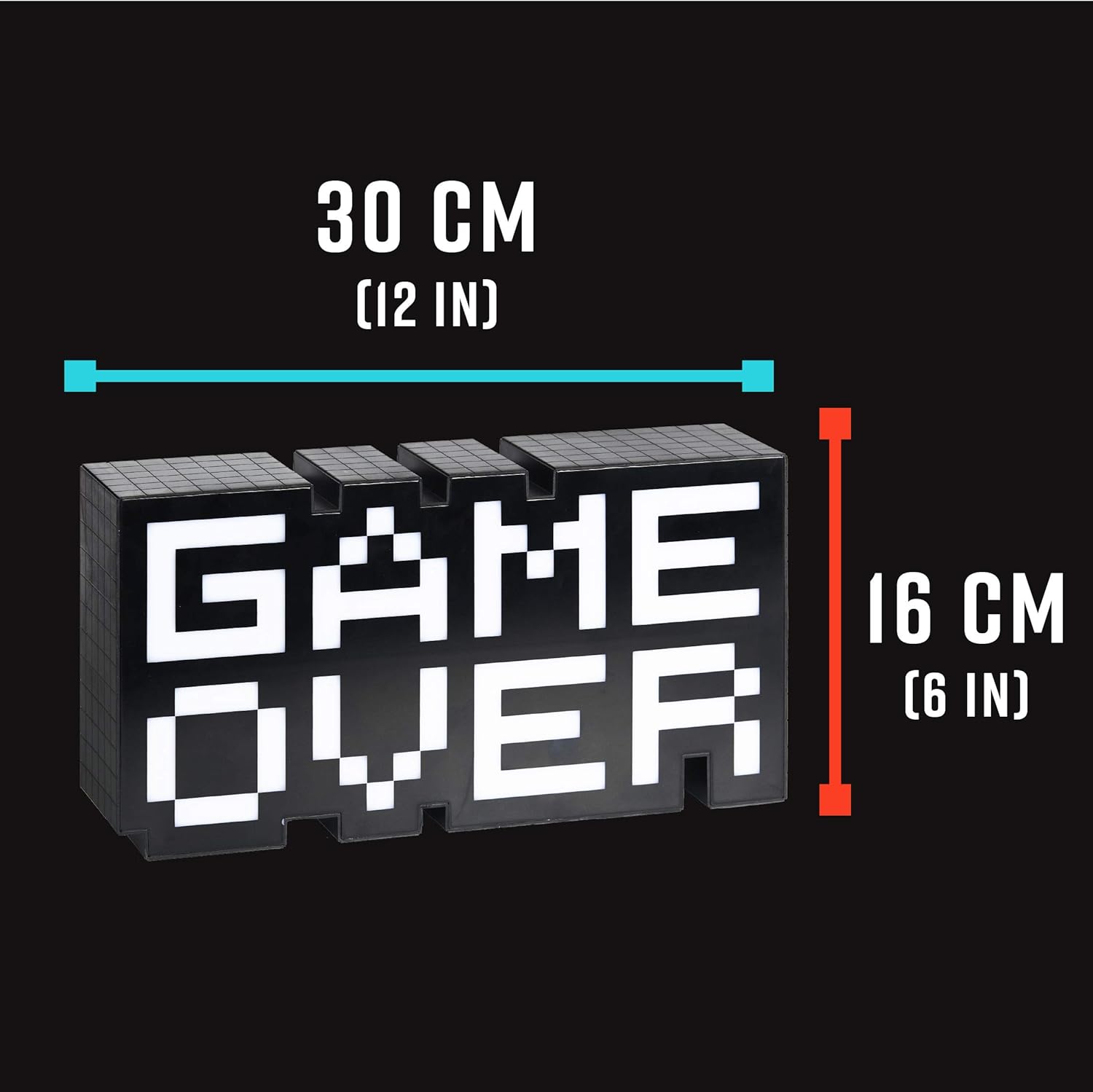 Paladone 8-Bit Game Over Sound Reactive Light