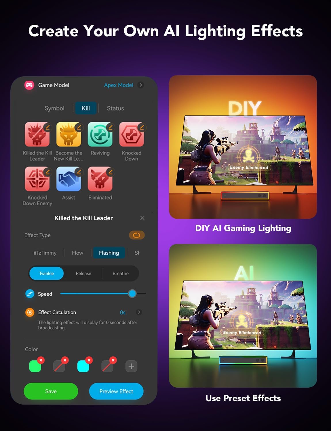 Govee AI Sync Box 2 for 55-65 inch TV's - H8604B12