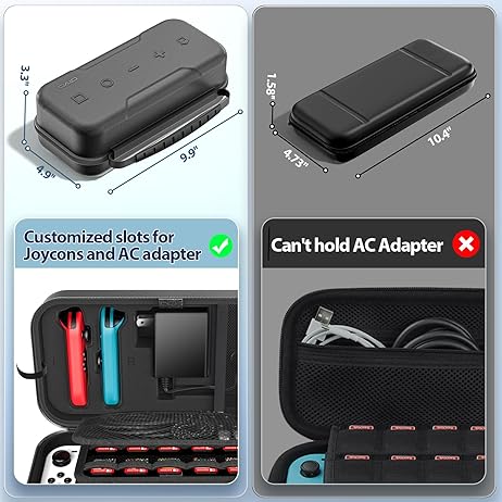 OIVO SW LITE Portable Hard Case Pouch - Black (sw999)