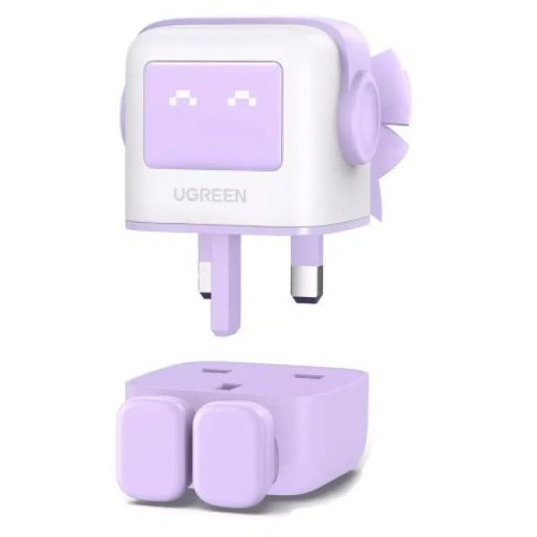 UGREEN Nexode RG 65W 3-Port GaN Fast Charger UK Purple CD361 CD361-35292
