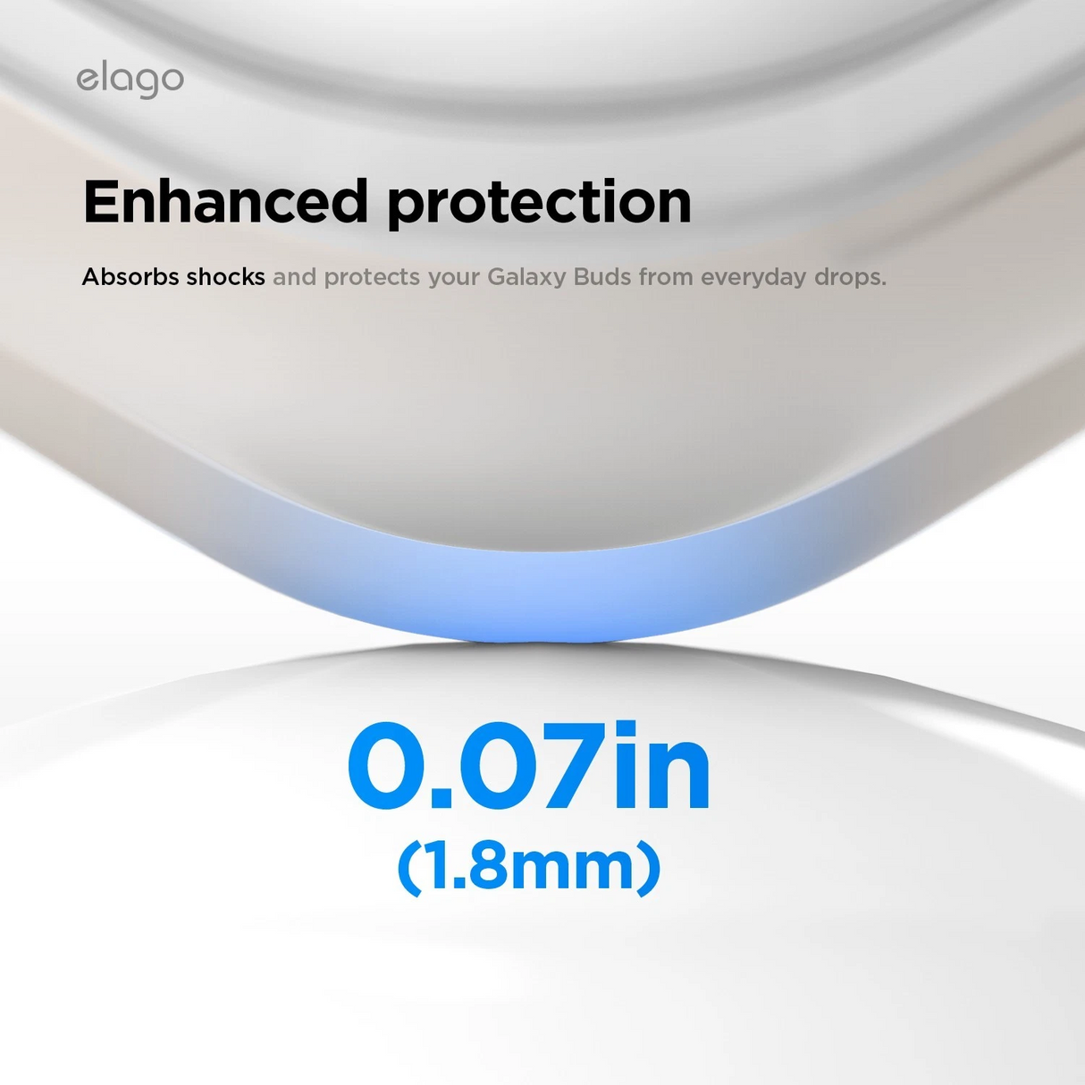 Elago Galaxy Buds 4 / 4 Pro Clear Hang Case - Clear