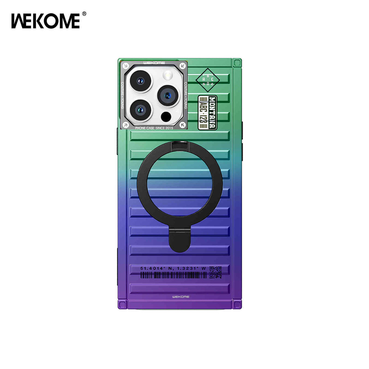 WEKOME WPC-037 Gorillas Series Magnetic Phone Case Electroplated for Iphone 15 Pro Max