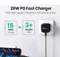 UGREEN PD20W Fast Charger Black UK CD137 CD137-50339