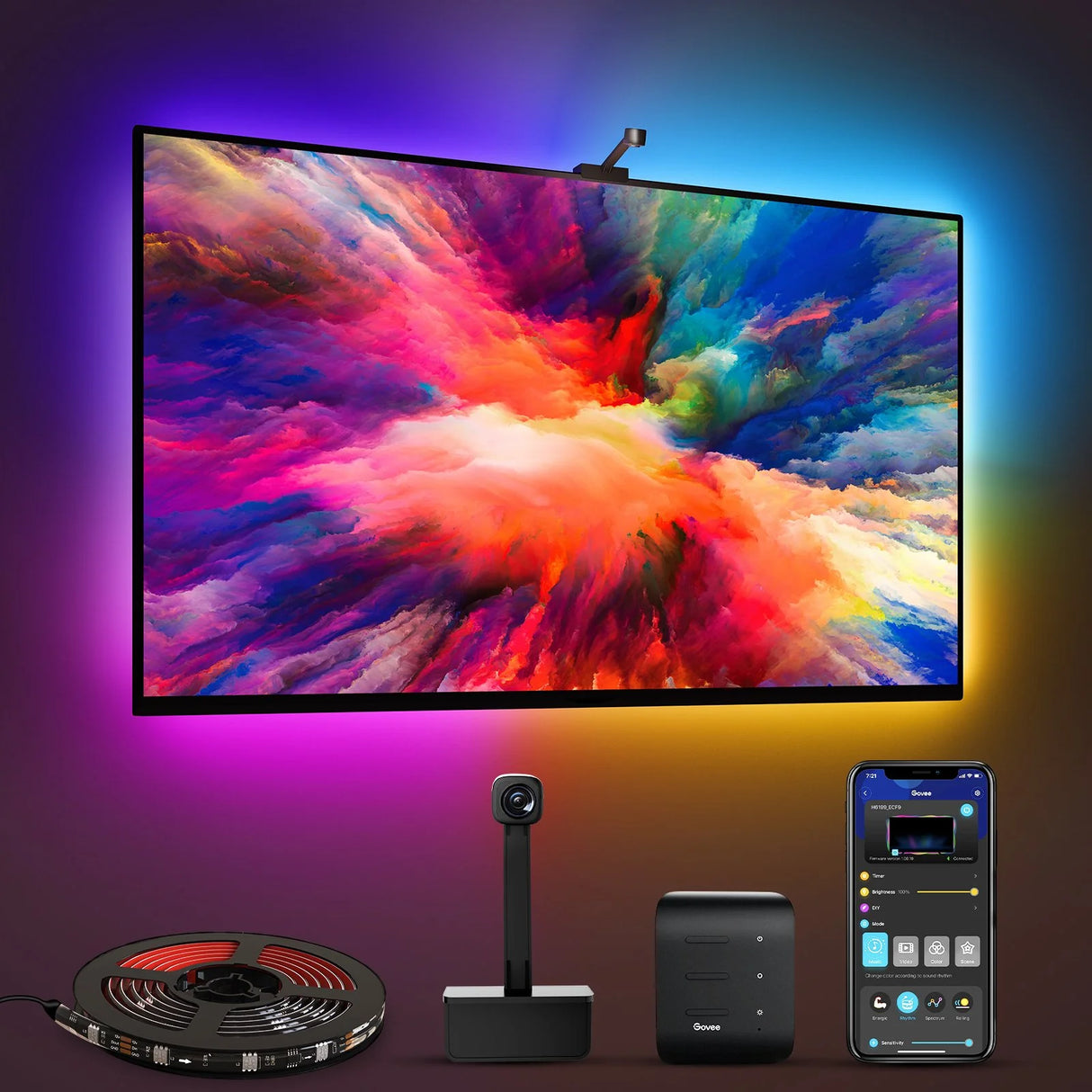 GOVEE IMMERSION TV STRIP BACKLIGHTS 3.6M WITH CAM (WIFI+BLUETOOTH) - H6199