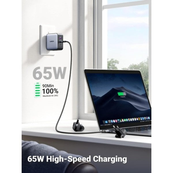 UGREEN GaN 65W Fast Charger (3-Port) CD296 CD296-90409
