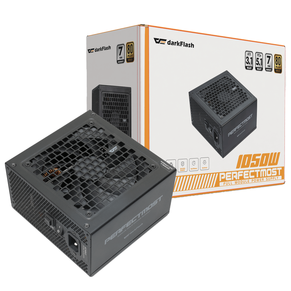 Darkflash 1050W Perfectmost Full Module 80 Plus Gold PCle 5.1 - Black