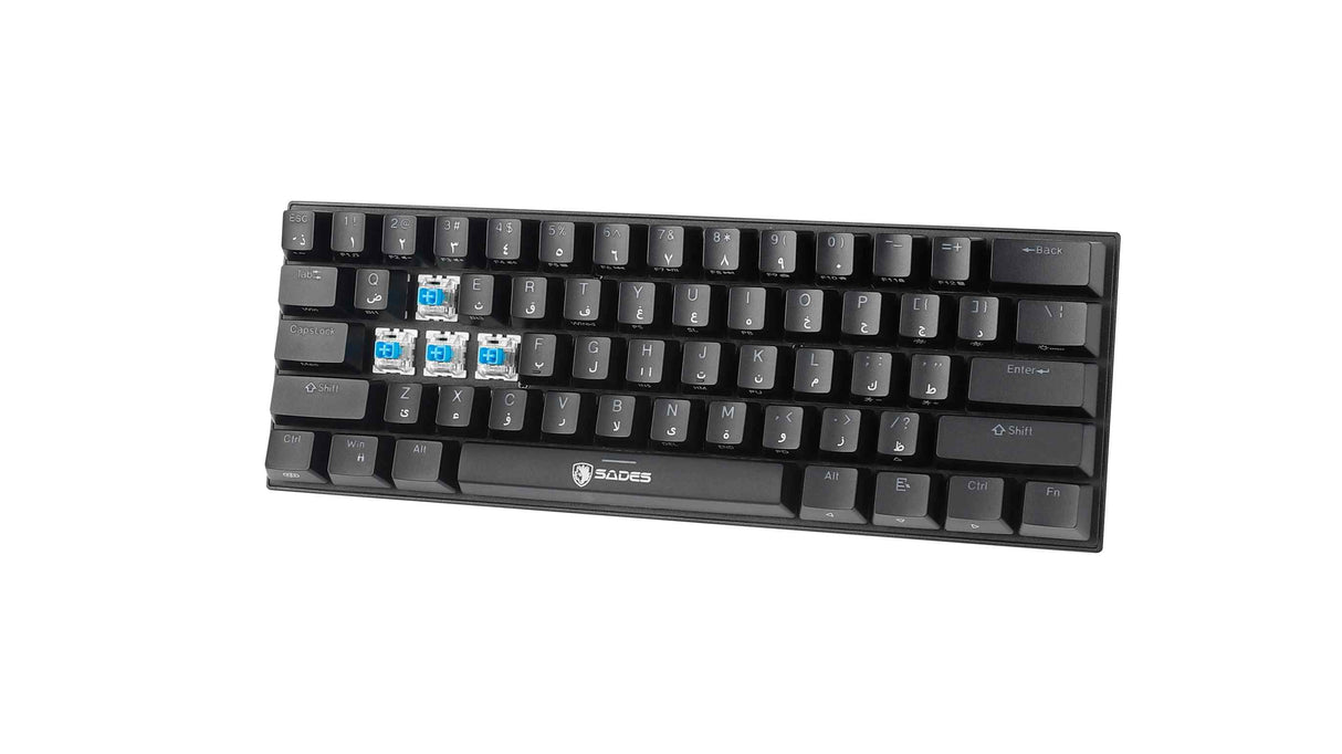Sades Firegun Shield Mini Mechanical Keyboard " Support Arabic "